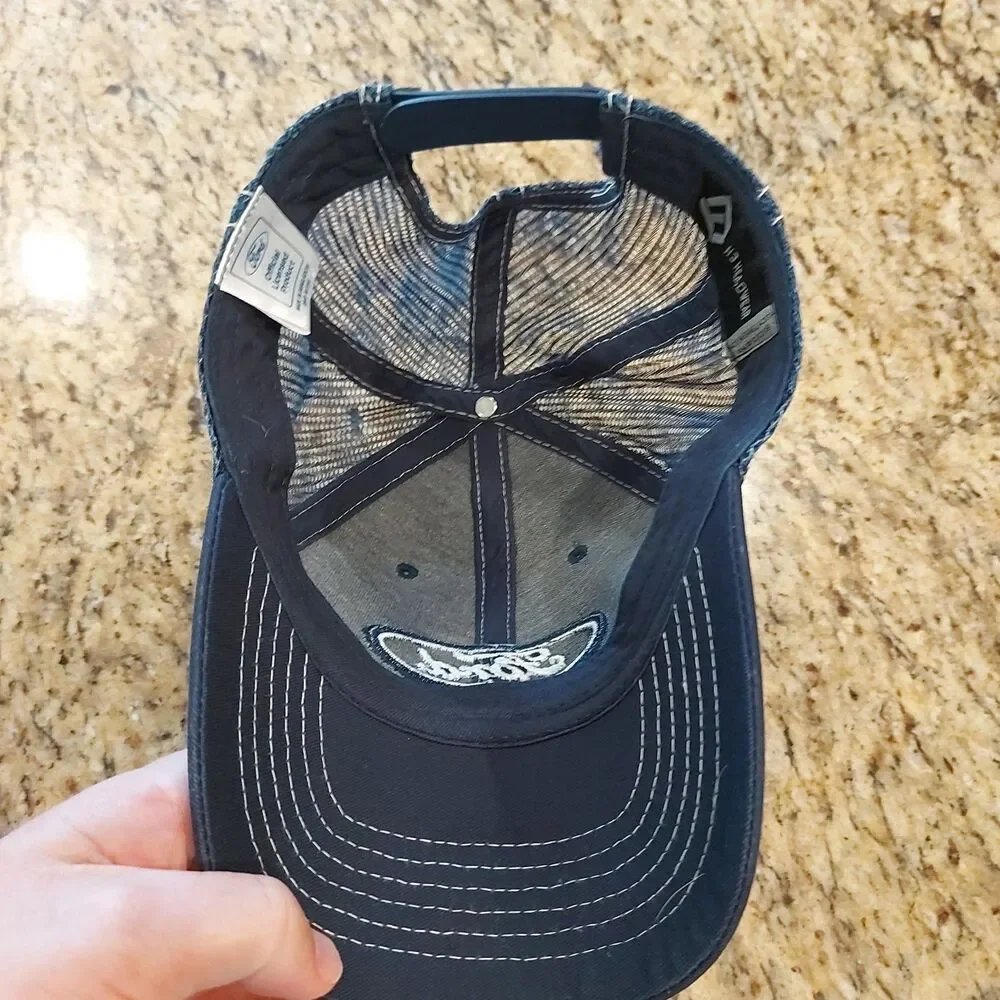 Ford Trucker Hat Canvas Front Blue Mesh Snapback Officially Licensed OSFA